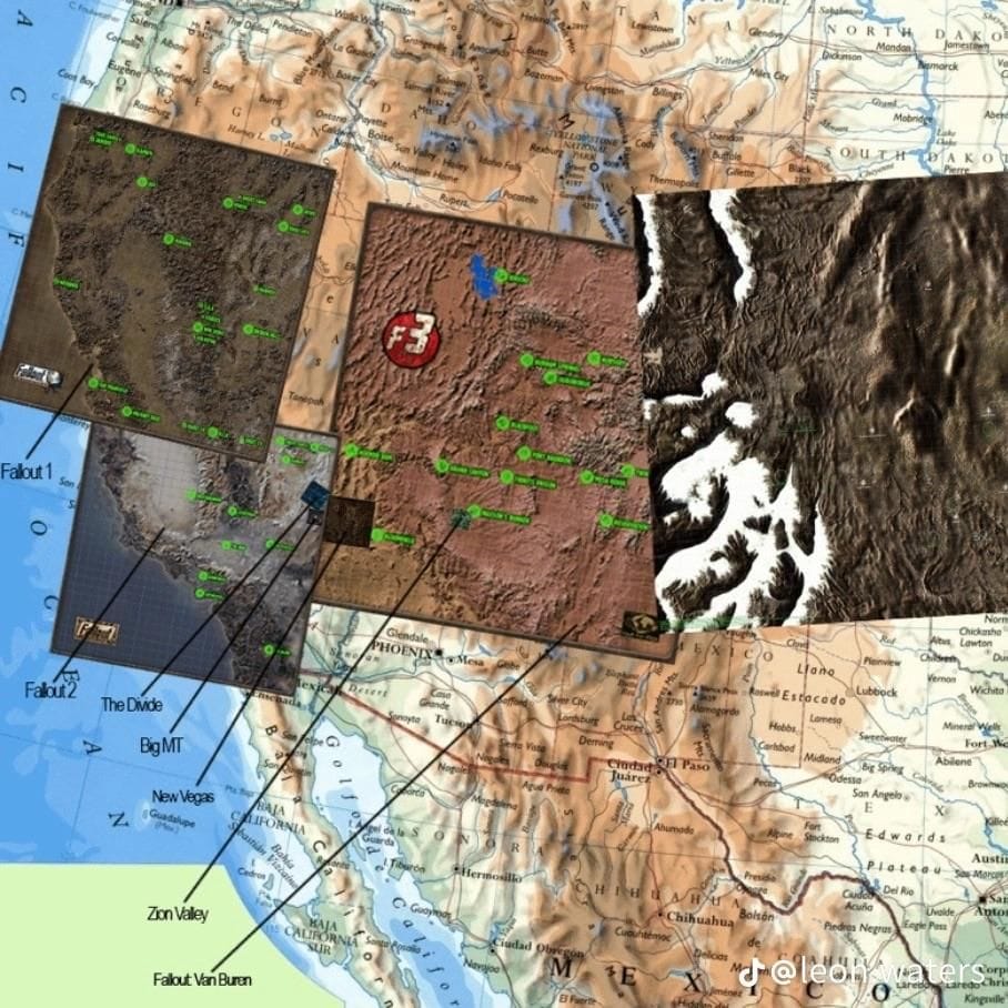 Fallout world map