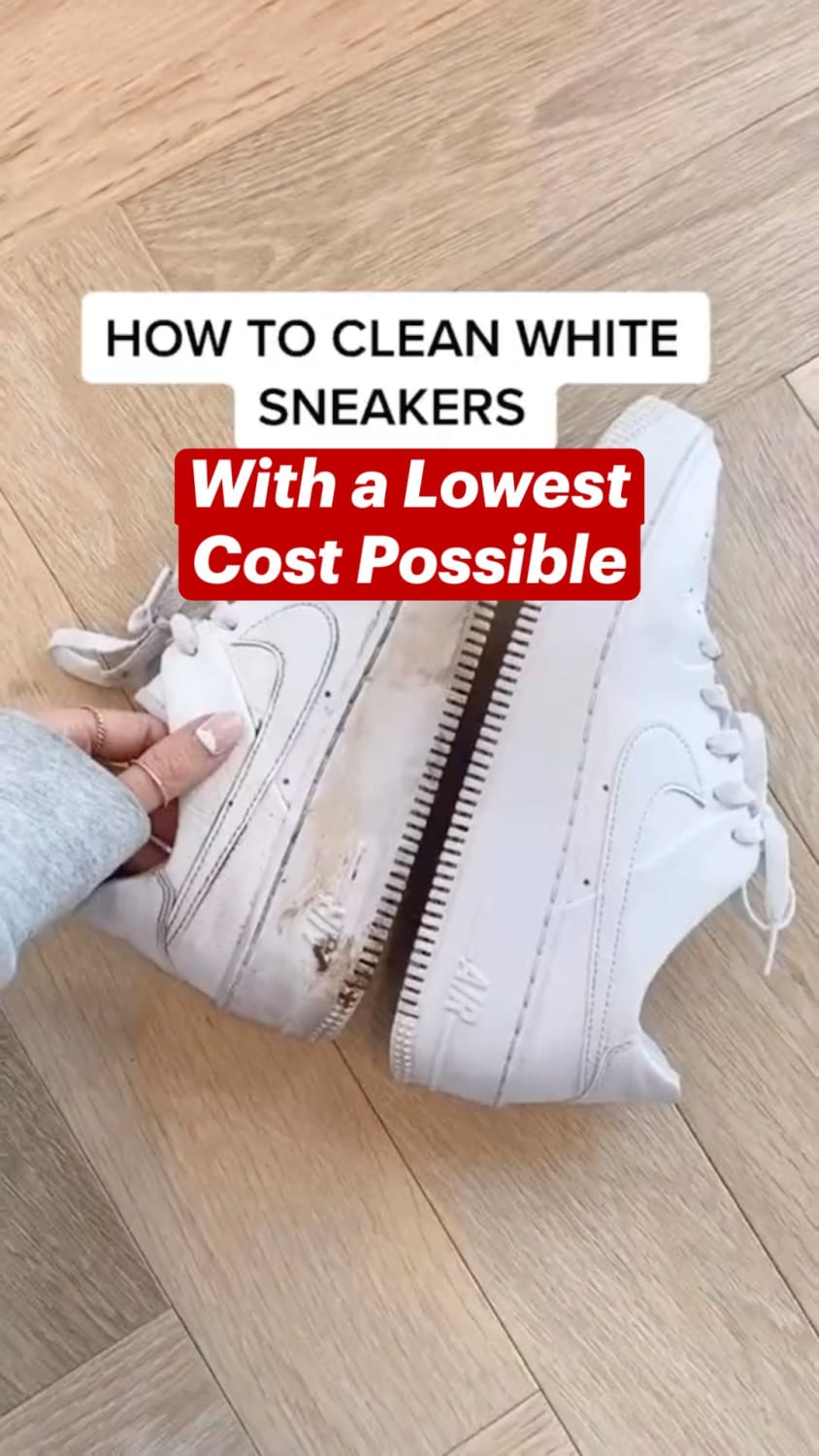 How to clean your sneakers with a lowest cost possible.