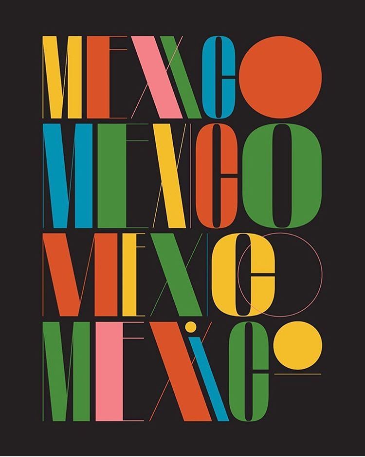 ShowUsYourType on Instagram: “Love so much the energy behind this Mexico poster by @_calebbennett 🙌”
