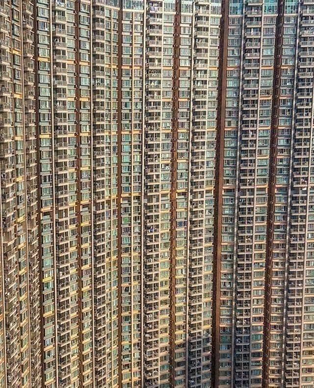 Apartments in Hong Kong. Imagine living like this.