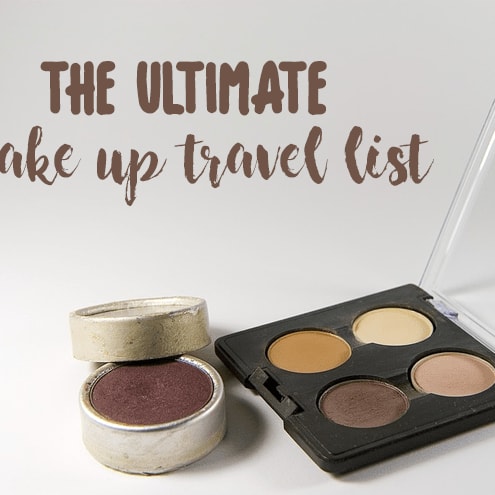 The Ultimate Makeup Travel packing List - Travel To Blank Walking Guide