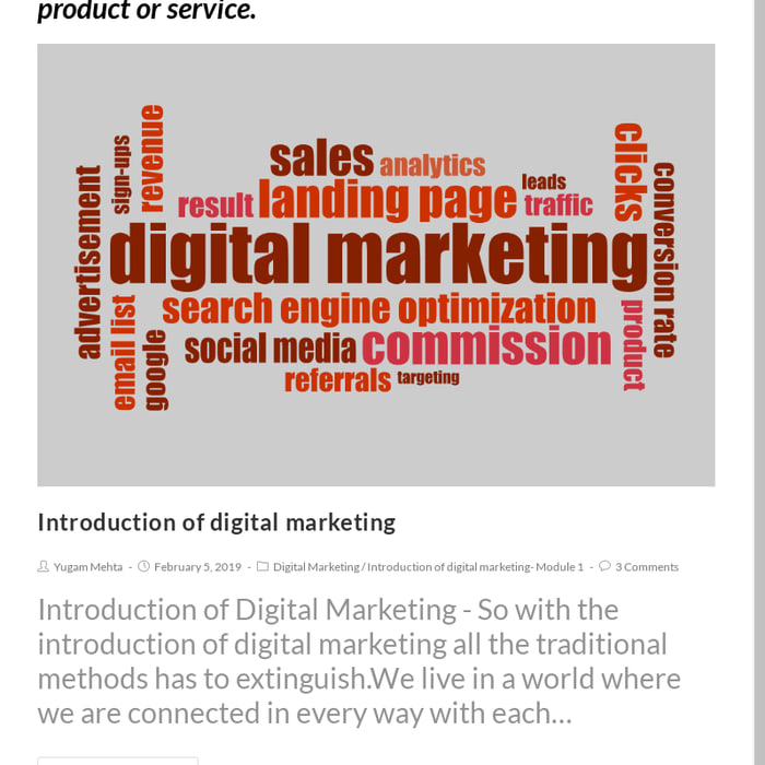 Introduction of digital marketing- Module 1 Archives
