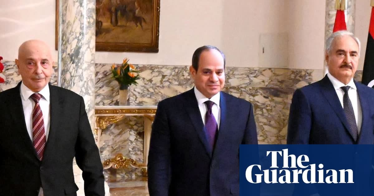 Egyptian president announces plan for ceasefire in Libya