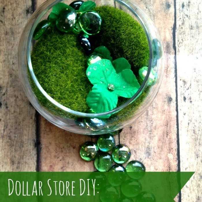 Dollar Store DIY: Lucky Leprechaun Garden