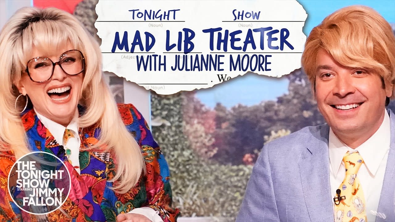 Mad Lib Theater with Julianne Moore | The Tonight Show Starring Jimmy Fallon