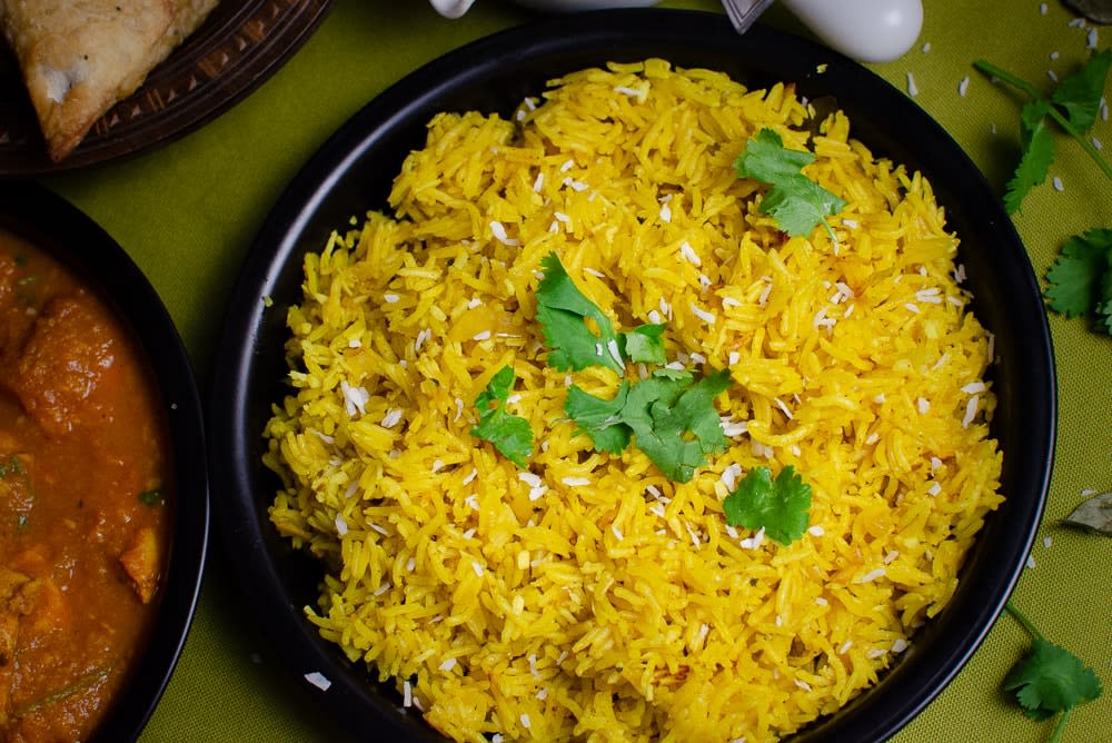 Coconut Pilau Rice - Delicious easy side dish by Flawless Food