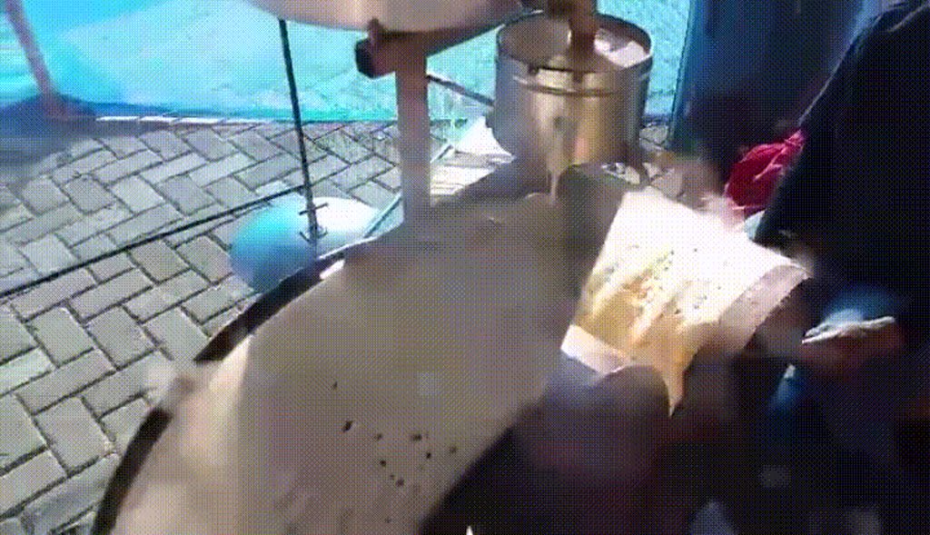 Pancake machine at a South African elementary school