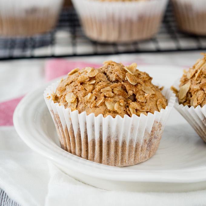 Vegan Cinnamon Breakfast Muffins - Easy and Healthy