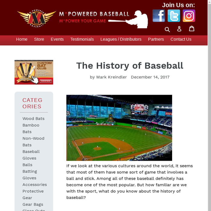 The History of Baseball
