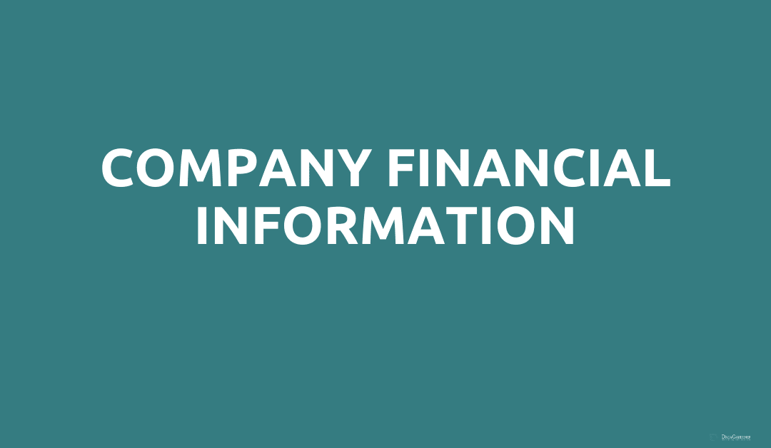 Company Financial Information