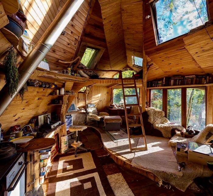 A treehouse for relaxing
