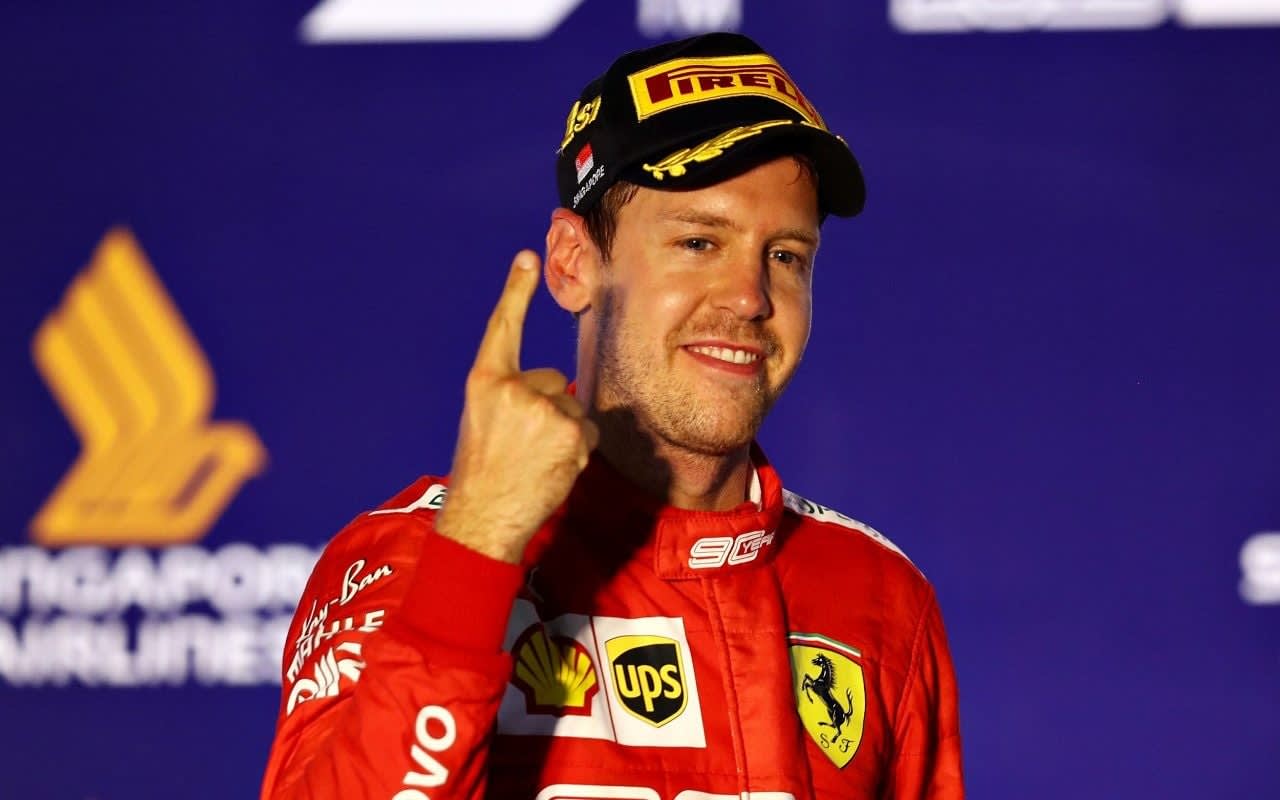 Sebastian Vettel wins Singapore Grand Prix as disgruntled Charles Leclerc questions Ferrari strategy