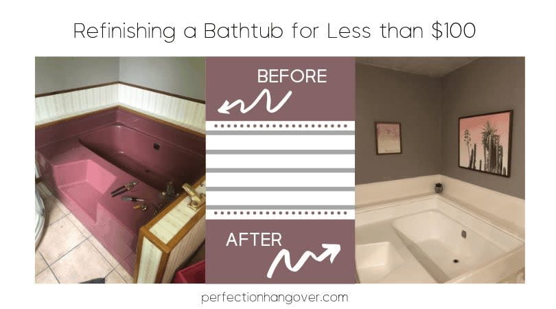 Refinishing a Bathtub: Step by Step with Before, During and After Photos