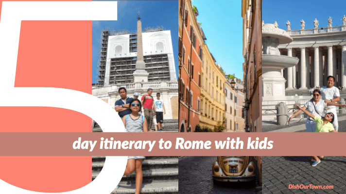 This is the perfect 5-day itinerary for Rome with kids. A complete guide on Where to Stay, Things to do and What to eat in Rome. #familytravel #kidswhotravel #Rome