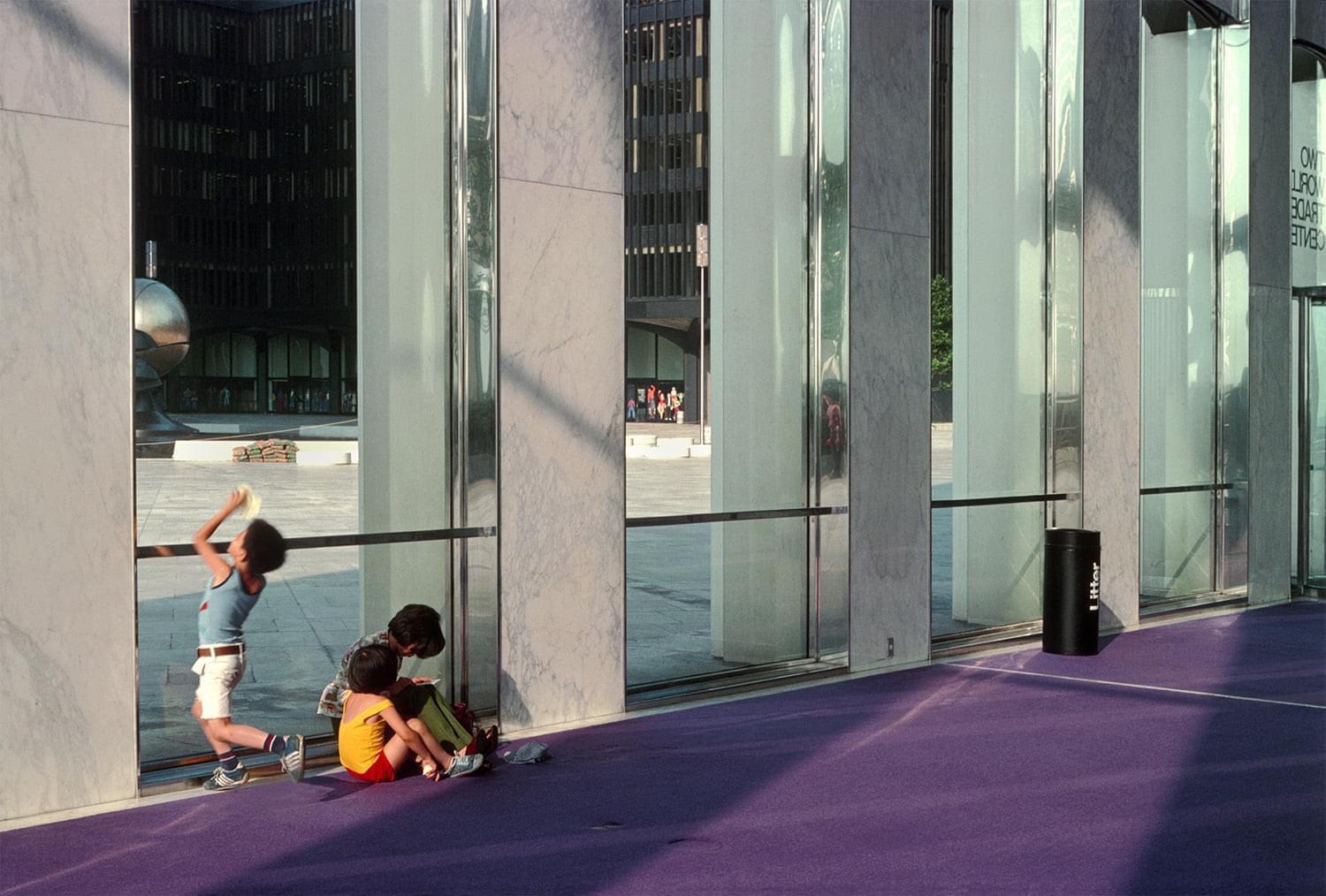 World Trade Center, NYC, 1977. Photo by Brian Rose on 35mm Kodachrome.
