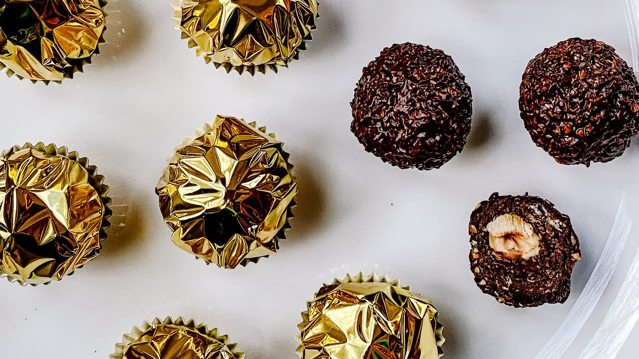Claire Makes Even Gourmet-ier Ferrero Rocher Hazelnut Chocolates