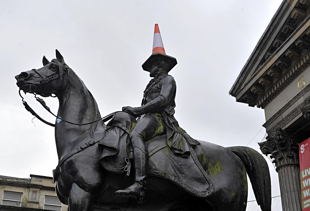 Why Glasgow's Duke of Wellington statue was allowed to keep his cone