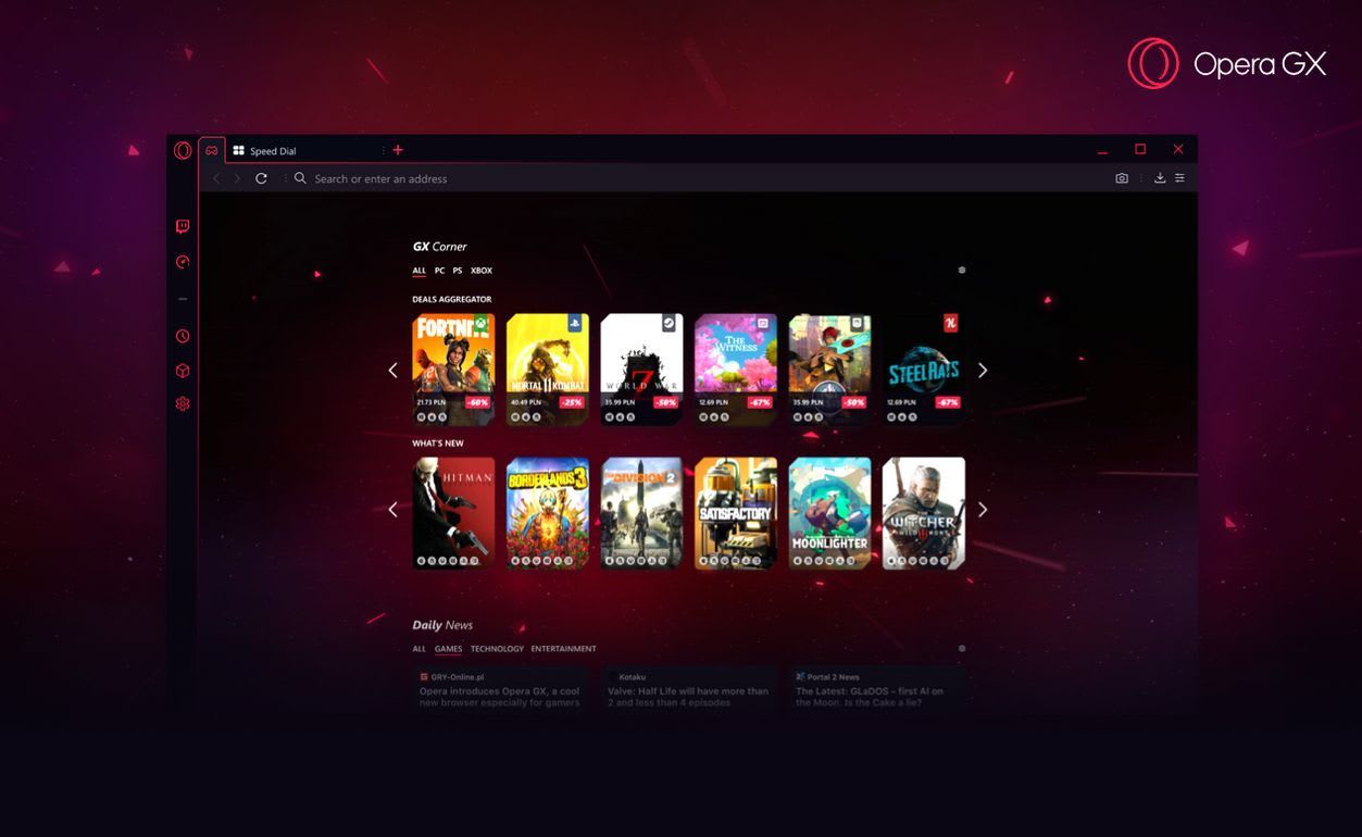 Opera GX, un nuevo navegador para gamers!