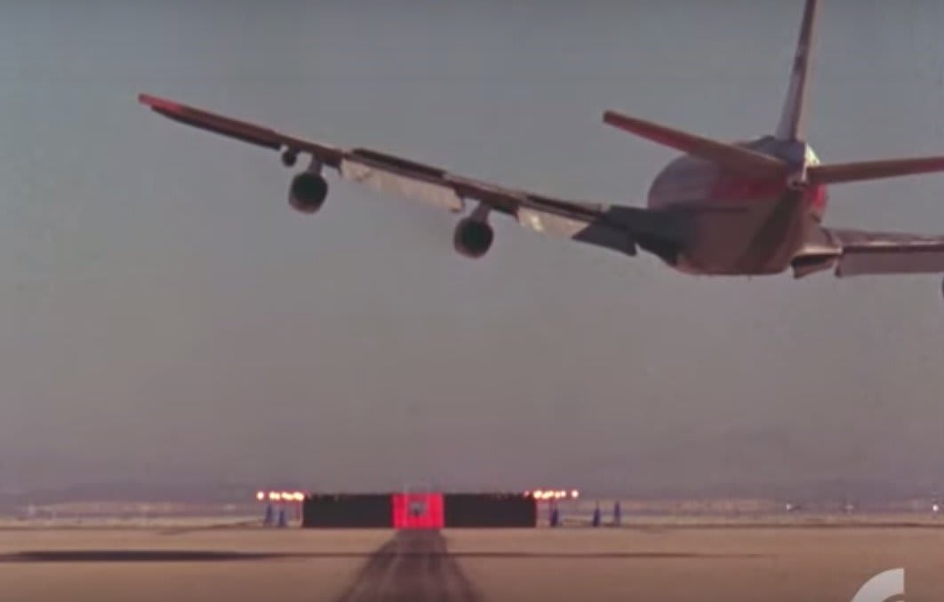 Archival Footage Of The Time NASA Crashed A Jetliner Filled With Fuel Into The Desert
