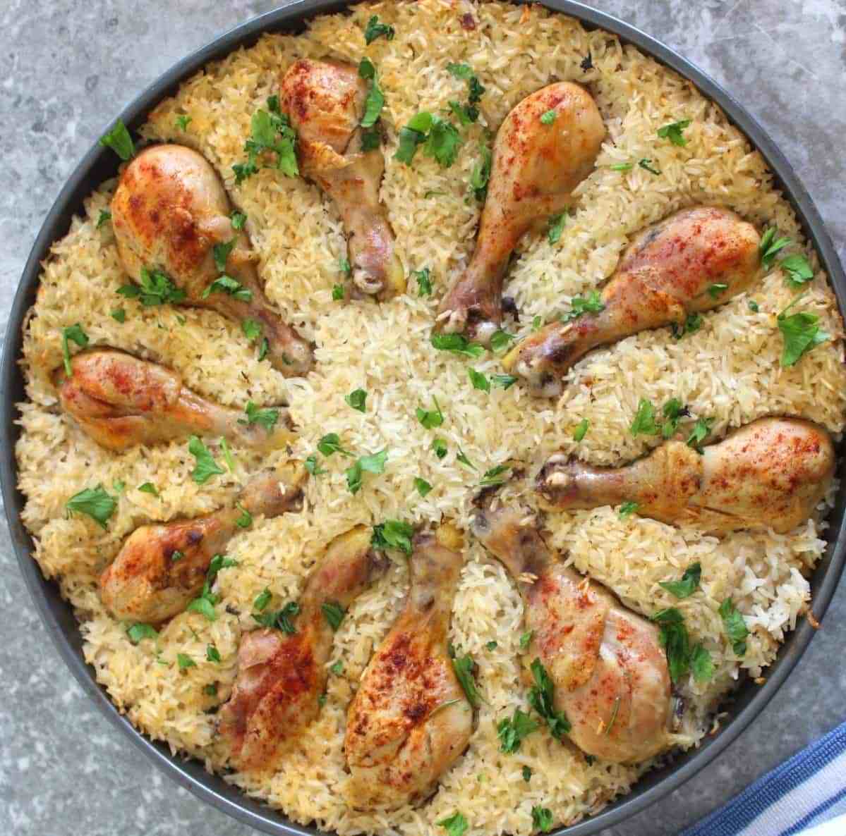 Baked Chicken & Rice - Mediterranean Latin Love Affair