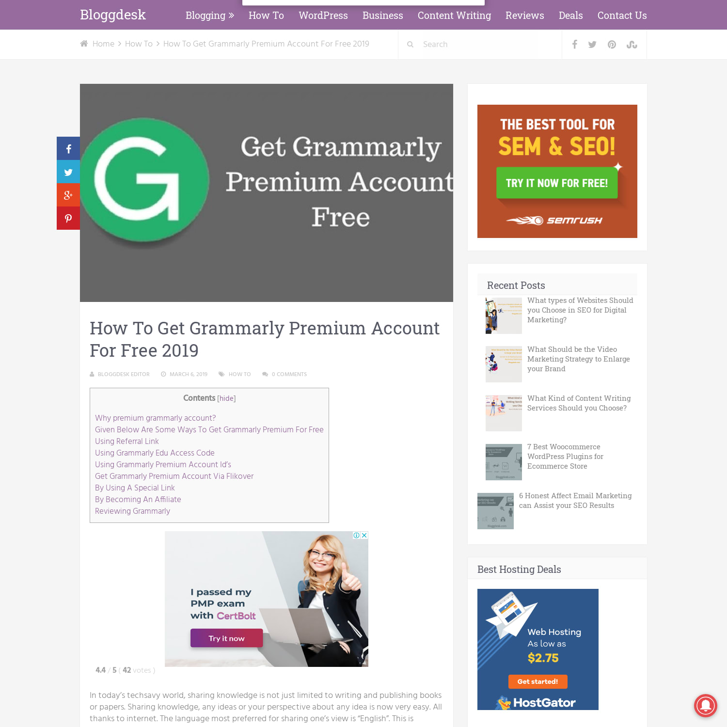 How To Get Grammarly Premium Account For Free 2019