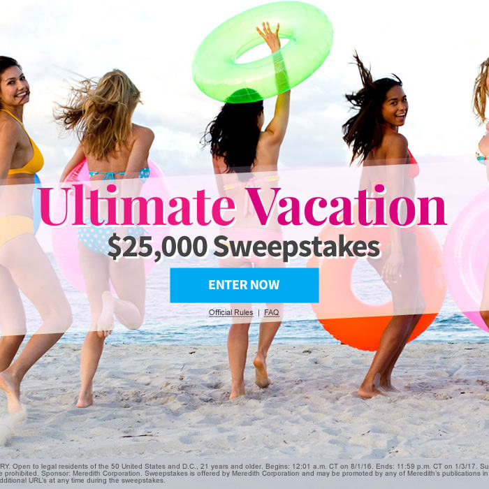 Fitness Splash Ultimate Vacation $25,000 Sweepstakes