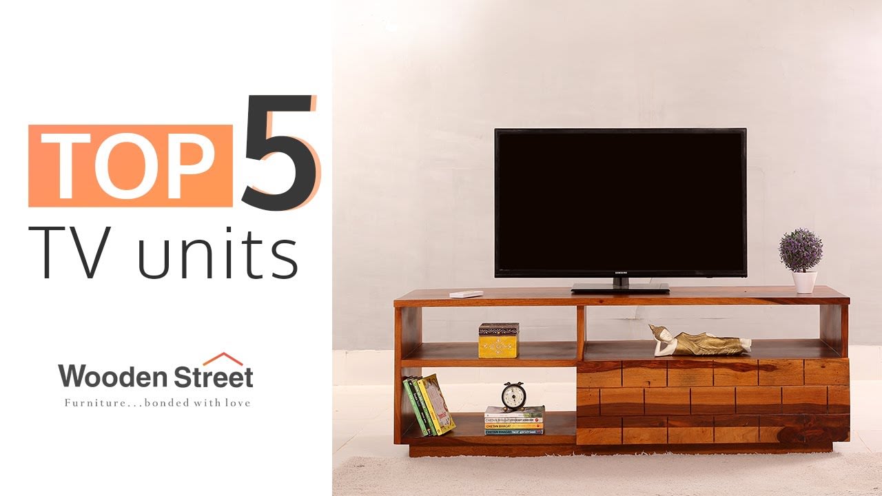 TV Unit Design 2020 : Top 5 Wooden TV Unit Designs For Living Room & Bedroom by Wooden Street