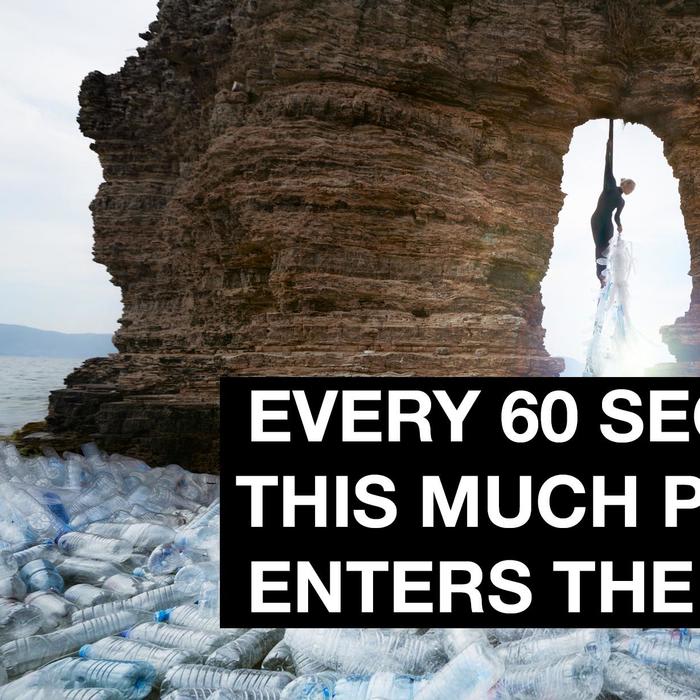 Every 60 seconds, this much plastic enters the ocean