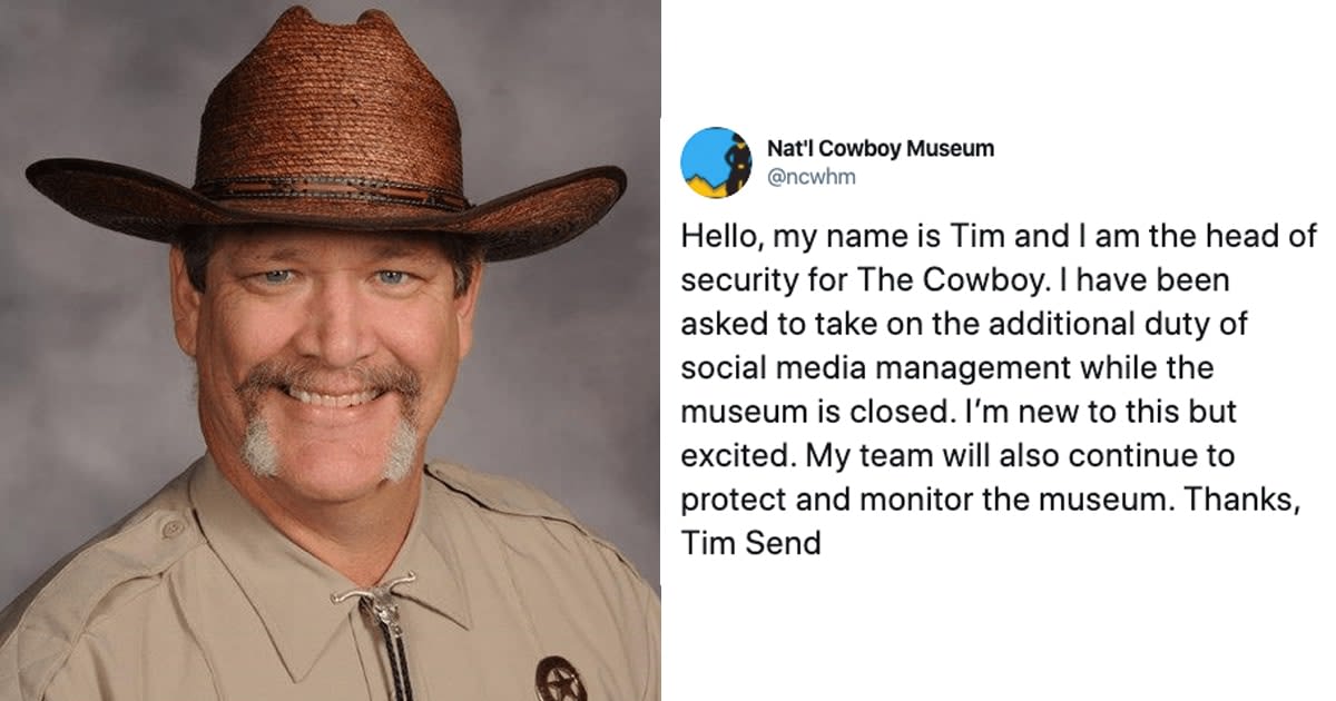Security Guard Takes Over Twitter for National Cowboy Museum and Everyone Loves His Wholesome Tweets