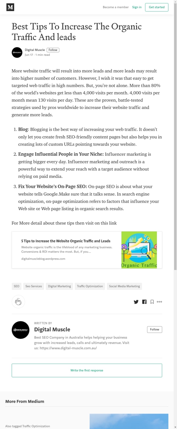 Best Tips To Increase The Organic Traffic And leads