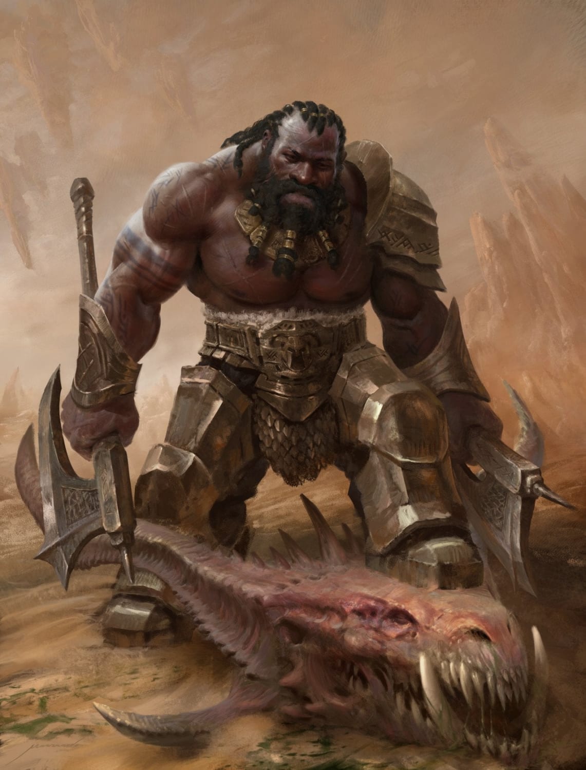 Dwarf Demon Hunter by Antonio J. Manzanedo