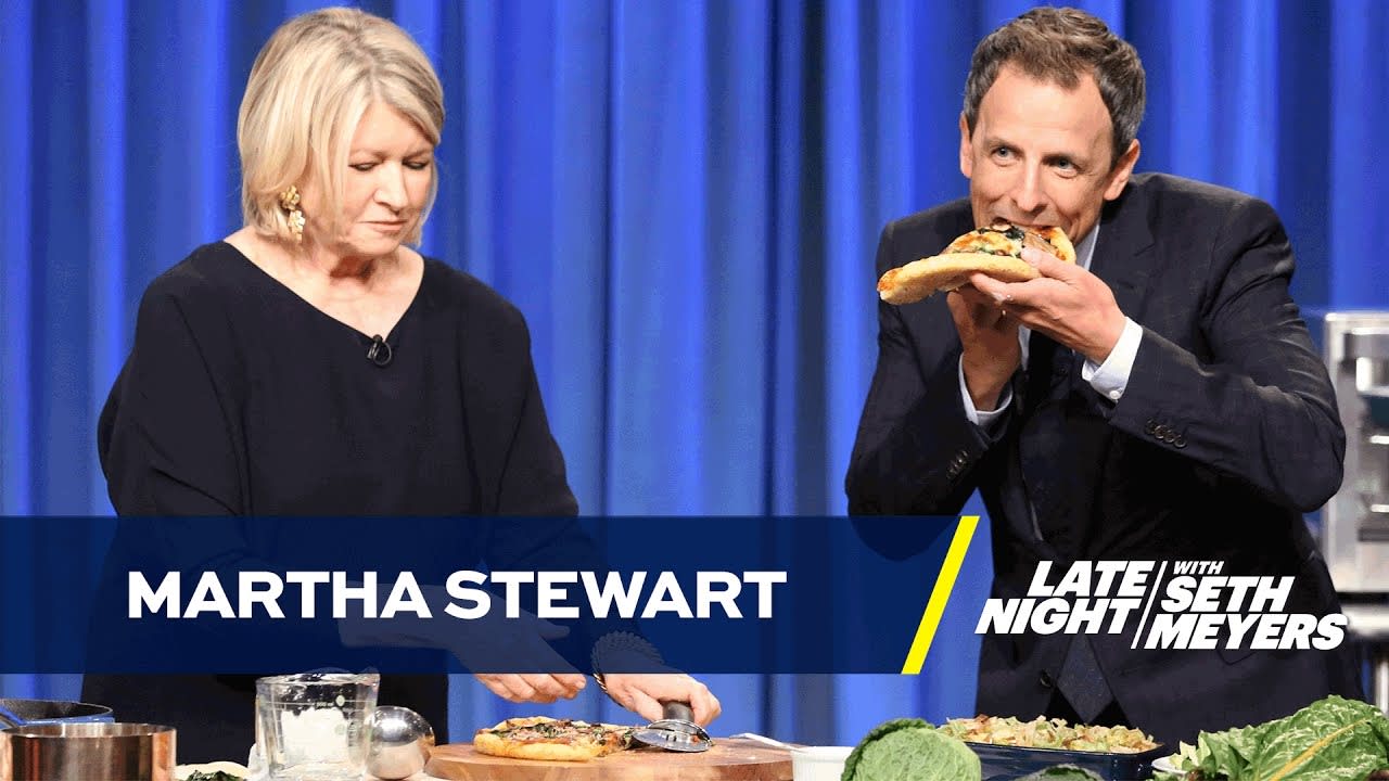 Martha Stewart Teaches Seth to Make Pizza