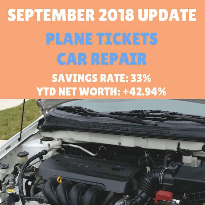 September 2018 - Car repair and plane tickets