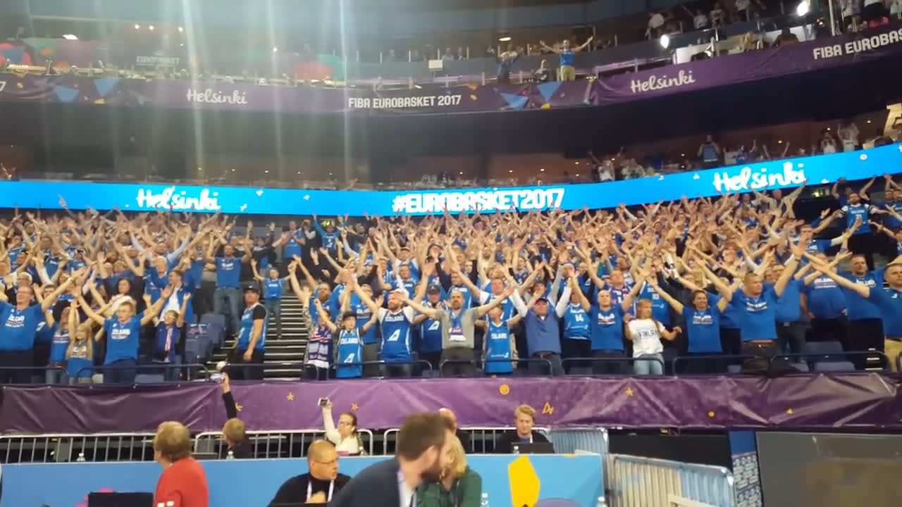 Viking Clap at a Finland vs Iceland game.