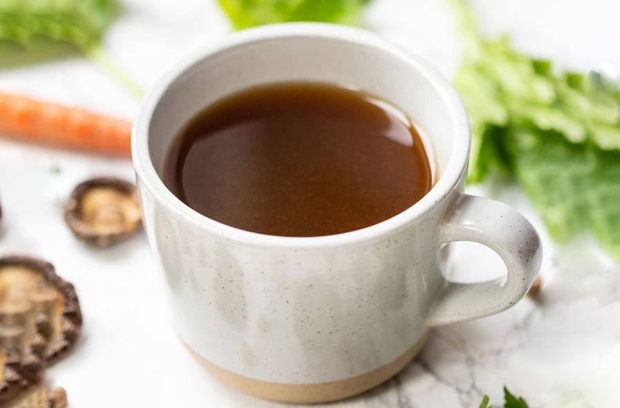 Feeling run down? Whip up this probiotic, vegan bone broth in your Instant Pot
