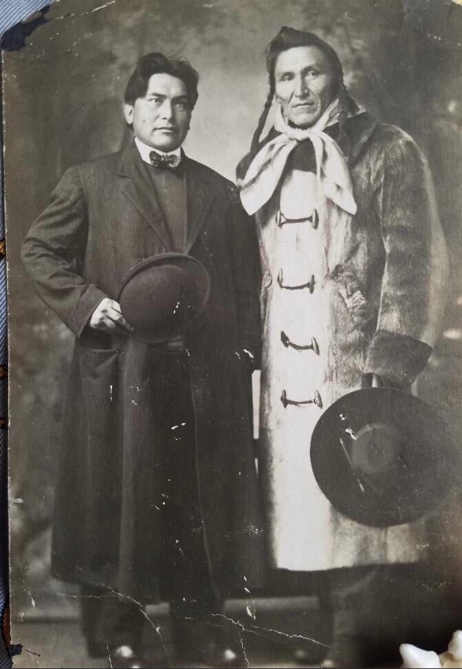 The Indigenous adventurers from the 1900’s ( I collect vintage photos and I had to share these two cool dudes)