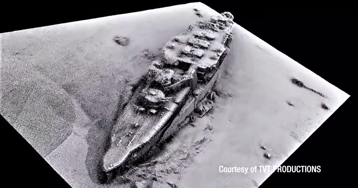 105 years old wreck of the cruiser SMS Scharnhorst discovered
