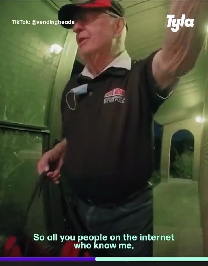 89 year old Derlin delivering pizza to make ends meet, befriends couple ...