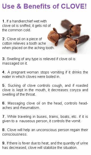 Pin by Ejay 🦋💜♒♊♉ Cazz on Energy healing ❤️ | Cloves benefits, Clove oil benefits, Oils