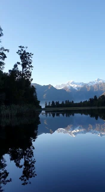 Which ones the real image? - Lake Matheson, New Zealand.
