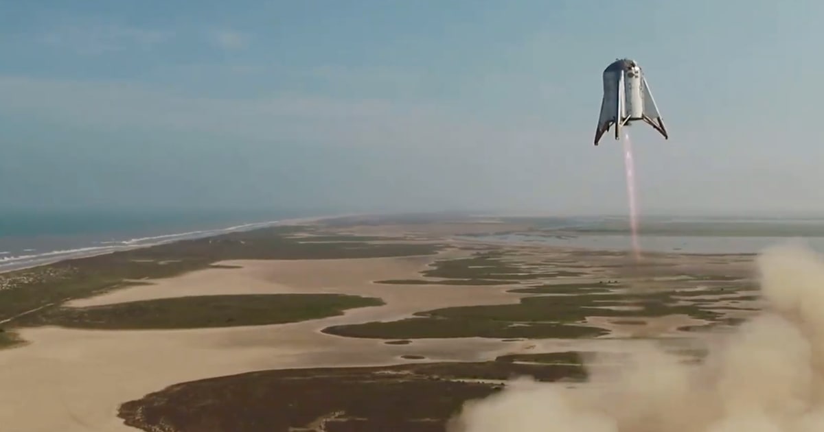 SpaceX Starhopper rocket prototype takes giant leap for Elon Musk