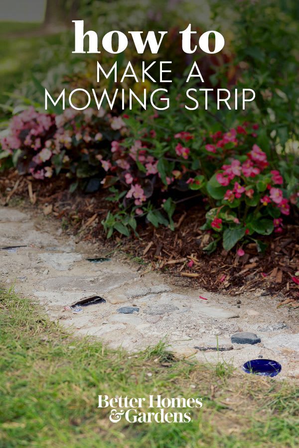 How to Make a Mowing Strip to Save Time in the Garden