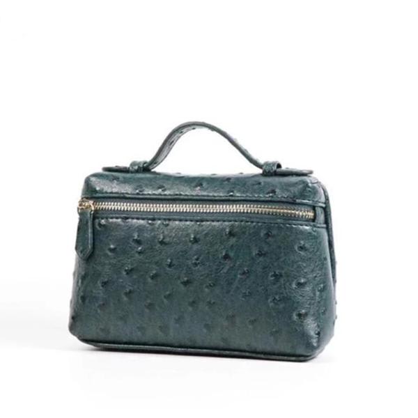 Embossed Ostrich Leather Bag