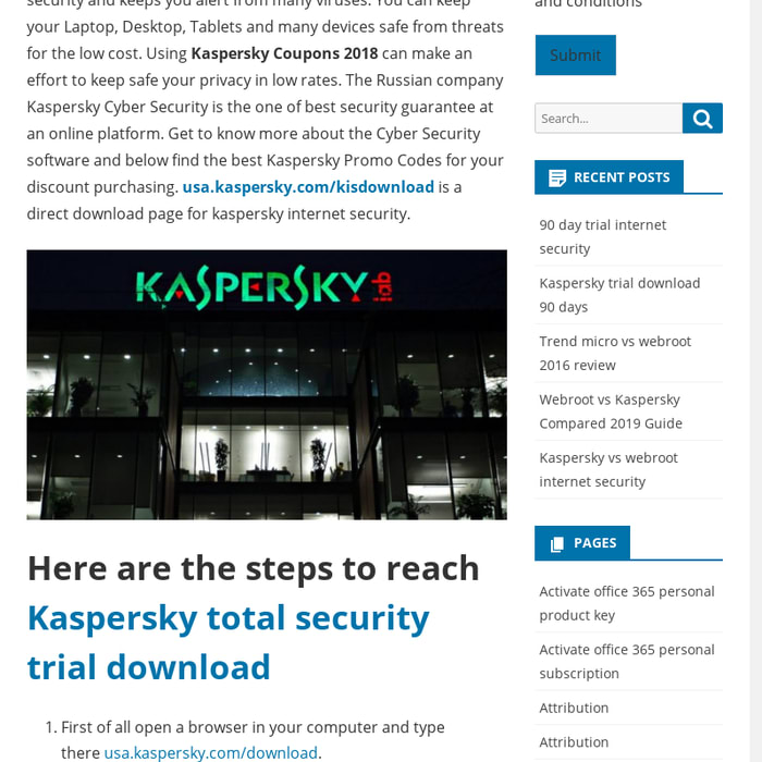 Kaspersky total security trial download - Tech knowledge for everyone