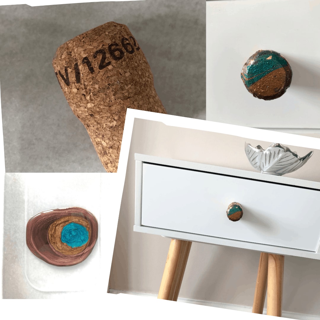 How to Upcycle Prosecco Corks into Drawer Pulls