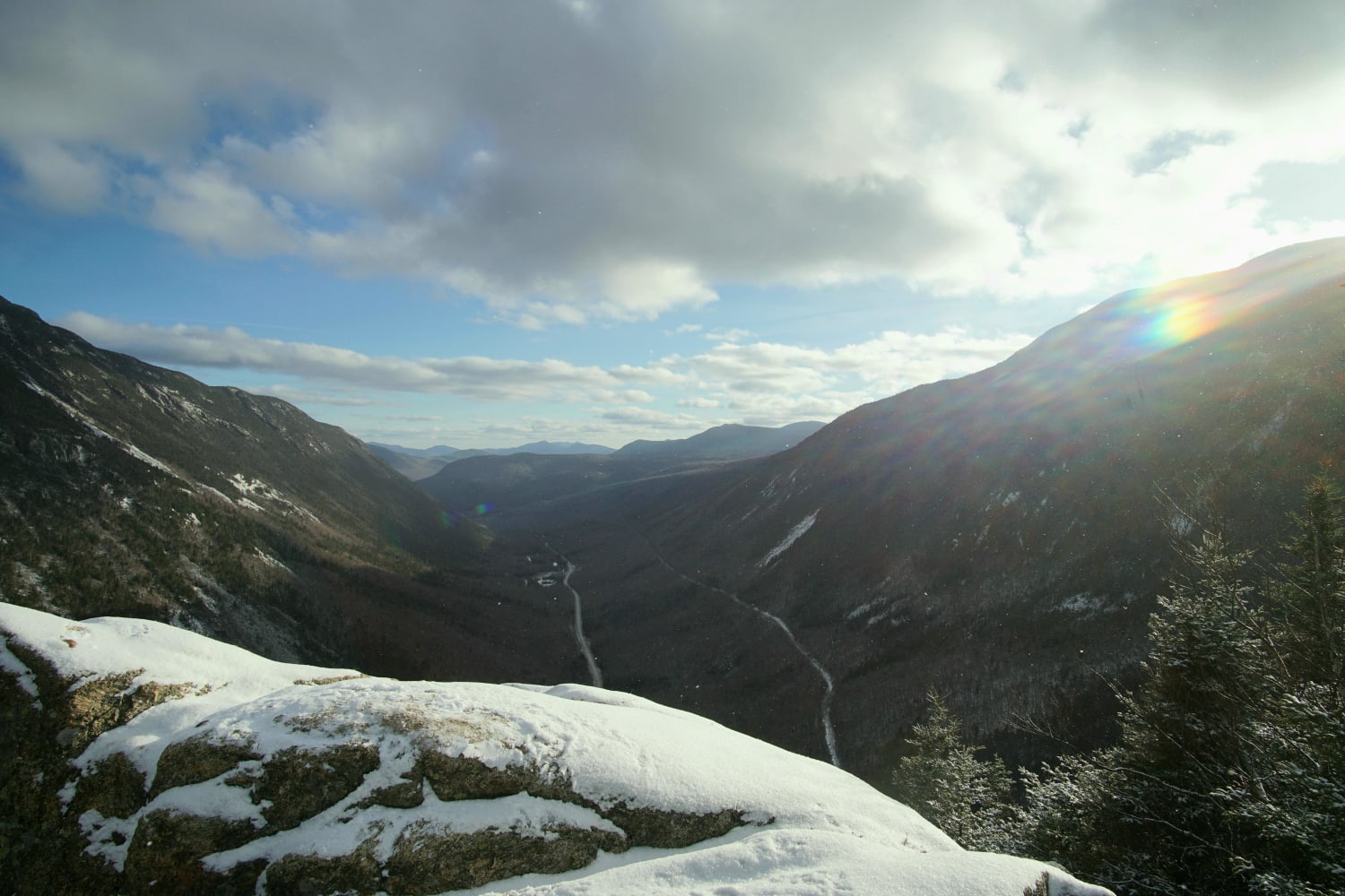 My first winter hike - Mount Willard, White Mountain National Forest, New Hampshire, USA