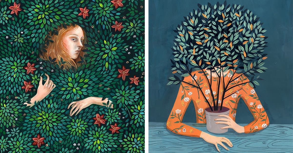 Dreamy Illustrations Explore Human Emotions and Our Connection to Nature