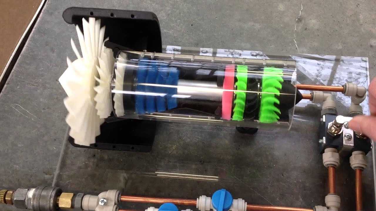 A Jet Engine Model Made On a 3D Printer