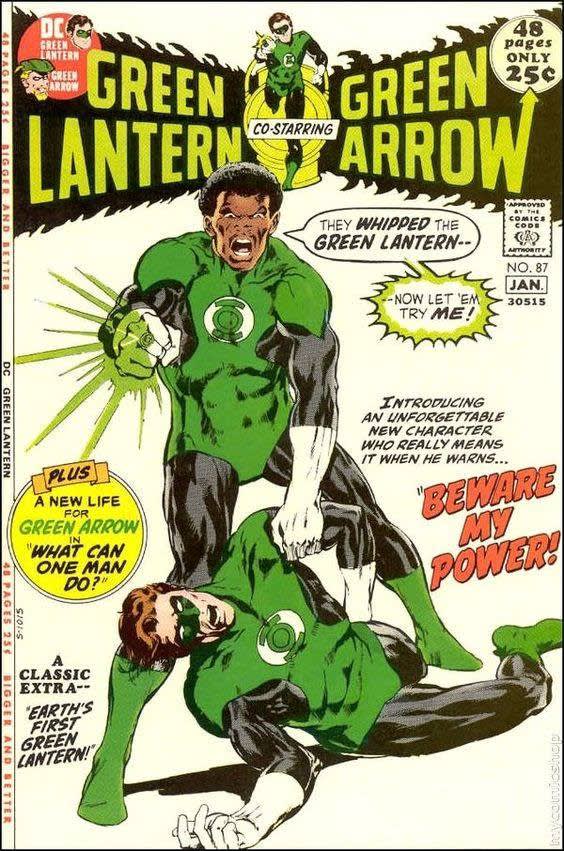 [COVER] Rest in Peace Neal Adams, as a Black man this meant so much with me. Seeing a hero that looks like me , thank you. (Green Lantern #87)