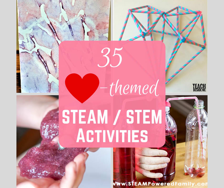 Heart Themed STEAM/STEM Activities - From Engineer to SAHM
